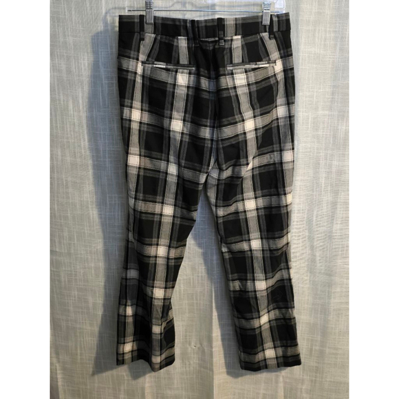Women's Gap Tailored Crop Pants Size 6R Black and White Plaid - Picture 7 of 8